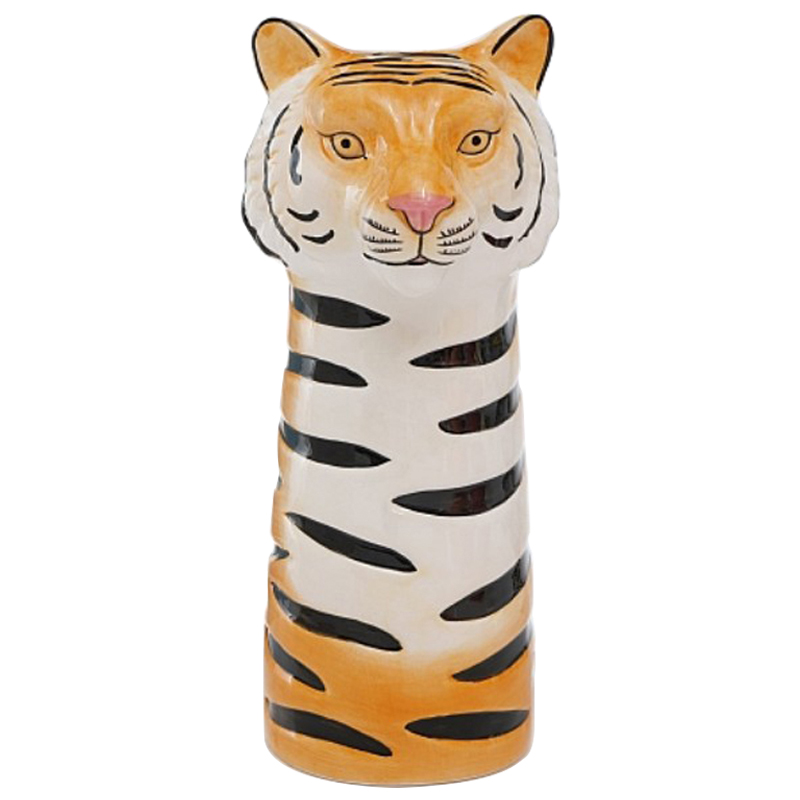 Ваза Tiger Vase Оранжевый Белый Черный Розовый пастельный в Новосибирске | Loft Concept 