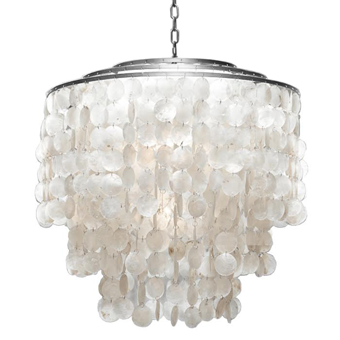 Люстра SHELL Chandelier 65 Серебро Белый Серебряный Люстра SHELL Chandelier 65 Серебро Белый Серебряный в Новосибирске | Loft Concept