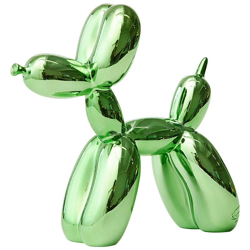 Статуэтка Jeff Koons Balloon Dog Chrome Green Зеленый в Новосибирске | Loft Concept 