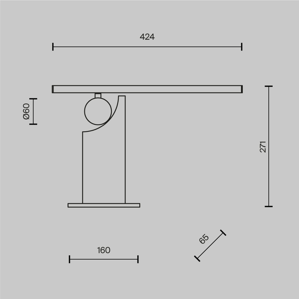 Настольный светильник Monumento 3000К 9Вт в Новосибирске