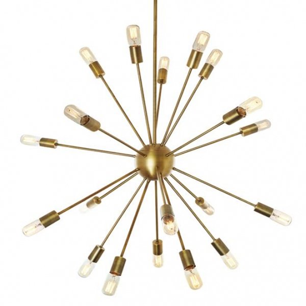 Люстра Sputnik Gold Chandelier  в Новосибирске | Loft Concept 