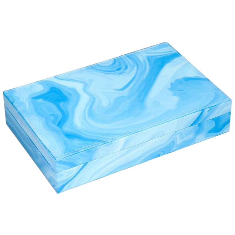 Шкатулка Marble Pattern Box blue Голубой в Новосибирске | Loft Concept 