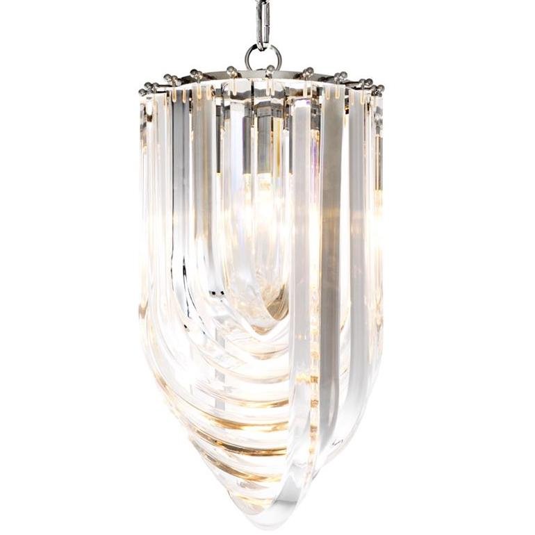 Люстра Chandelier Murano Clear 25 Прозрачный (Transparent) Никель в Новосибирске | Loft Concept 