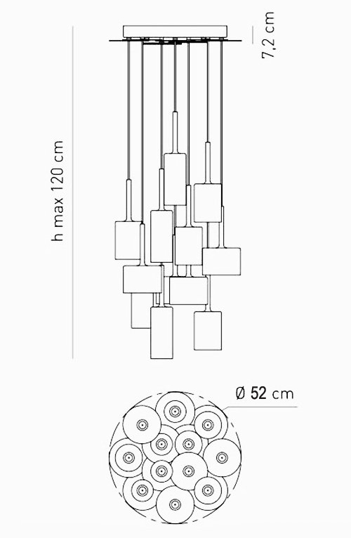 Люстра AXO Light Spillray Suspension Lamp в Новосибирске