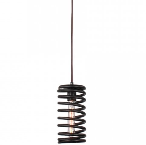 Подвесной светильник Loft Spring Pendant Vertical Черный в Новосибирске | Loft Concept 