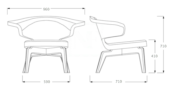 Кресло Munich Lounge Chair в Новосибирске