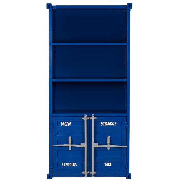 Книжный шкаф Sea Container Bookcase Blue Синий Бирюзовый Зеленый Желтый Оранжевый Красный Белый Серый Черный в Новосибирске | Loft Concept 