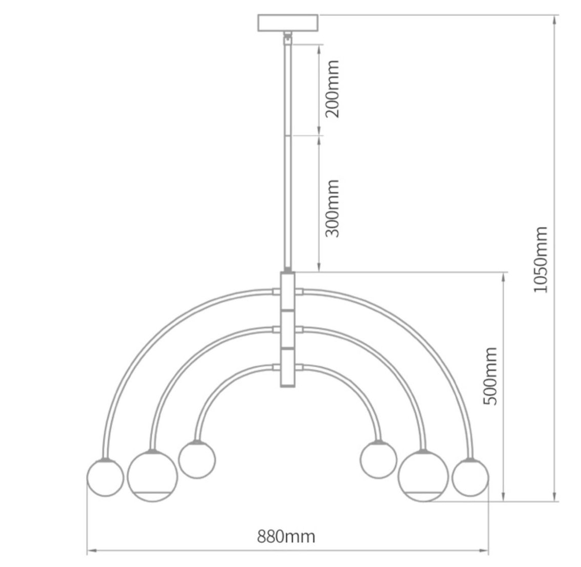 Люстра Wynne Metal Arch Wooden Chandelier в Новосибирске