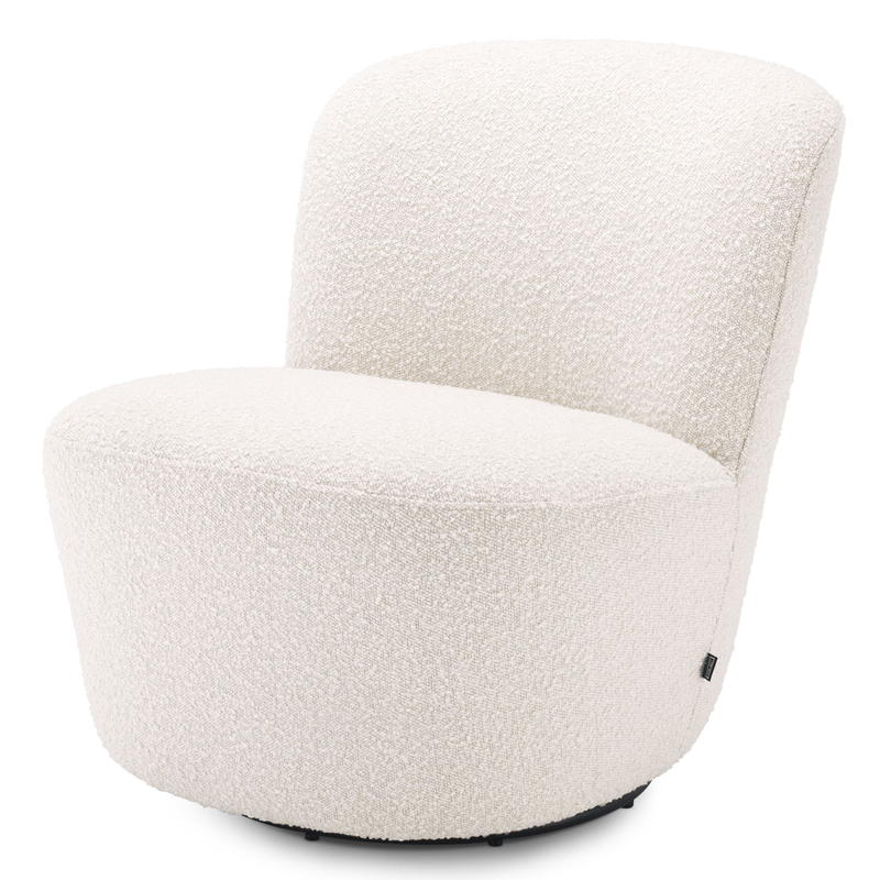 Кресло Eichholtz Swivel Chair Doria Кремовый в Новосибирске | Loft Concept 