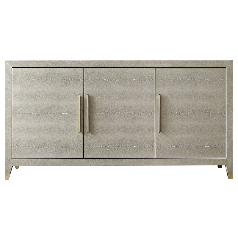 Комод серый скат Charles Stingray Texture chest of drawers Grey Золотой Серый в Новосибирске | Loft Concept 