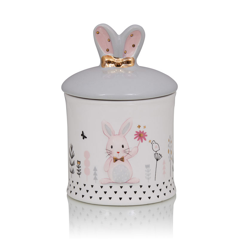 Ваза Kids Vase Bunny II Розовый пастельный Серый в Новосибирске | Loft Concept 