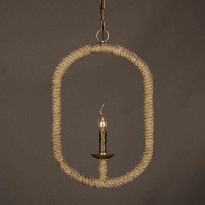 Подвесной светильник Oval Loft Rope Light  в Новосибирске | Loft Concept 