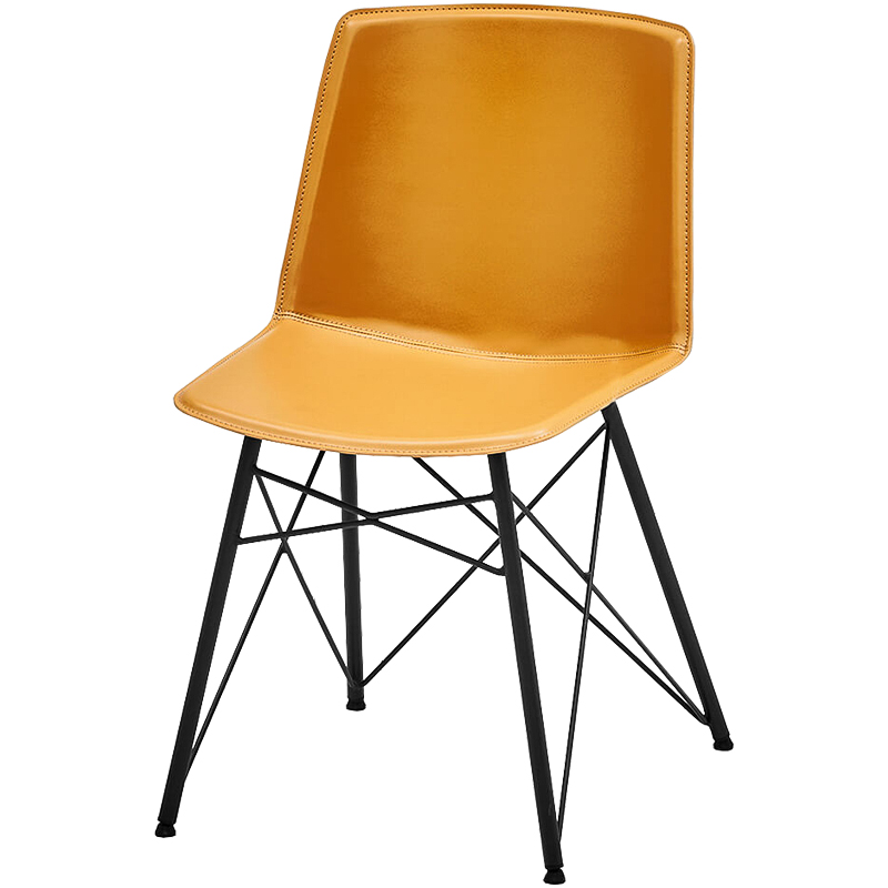 Стул Blaan Stool yellow Черный Желтый в Новосибирске | Loft Concept 