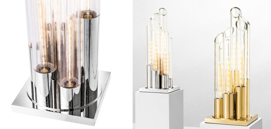 Настольная лампа Eichholtz Table Lamp Paradiso Nickel - Loft-Concept в Новосибирске