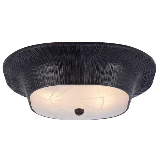 Потолочный светильник Utopia Round Sconce Black Черный в Новосибирске | Loft Concept 