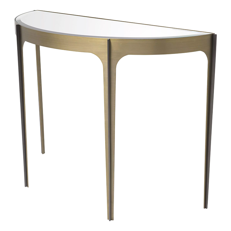 Консоль Eichholtz Console Table Artemisa Brass Латунь Зеркало в Новосибирске | Loft Concept 