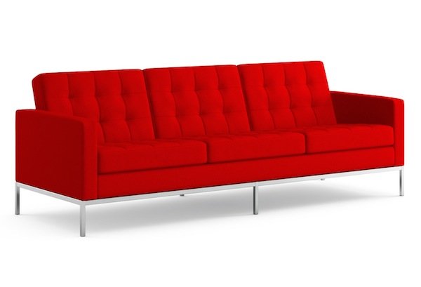 Диван Florence Knoll sofa Серый Красный Коричневый Зеленый Желтый Голубой Белый Черный в Новосибирске | Loft Concept 