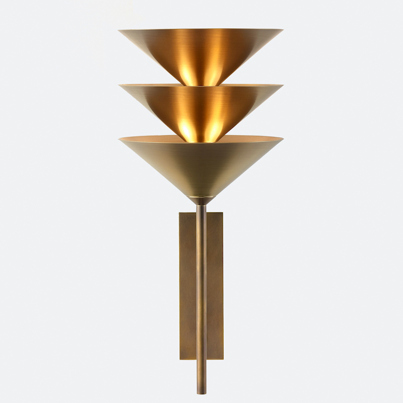 Бра WALL STACK III WALL SCONCE Латунь в Новосибирске | Loft Concept 