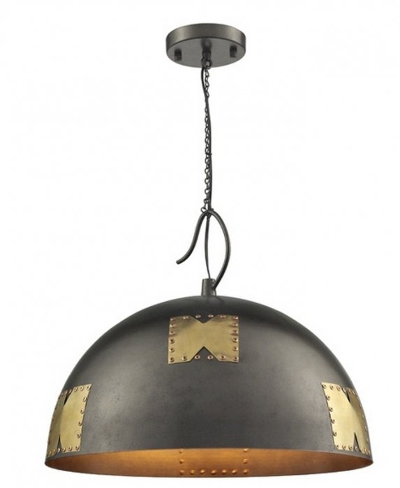 Подвесной светильник Loft Сlincher Steampunk Pendant Wide 4 Черный в Новосибирске | Loft Concept 