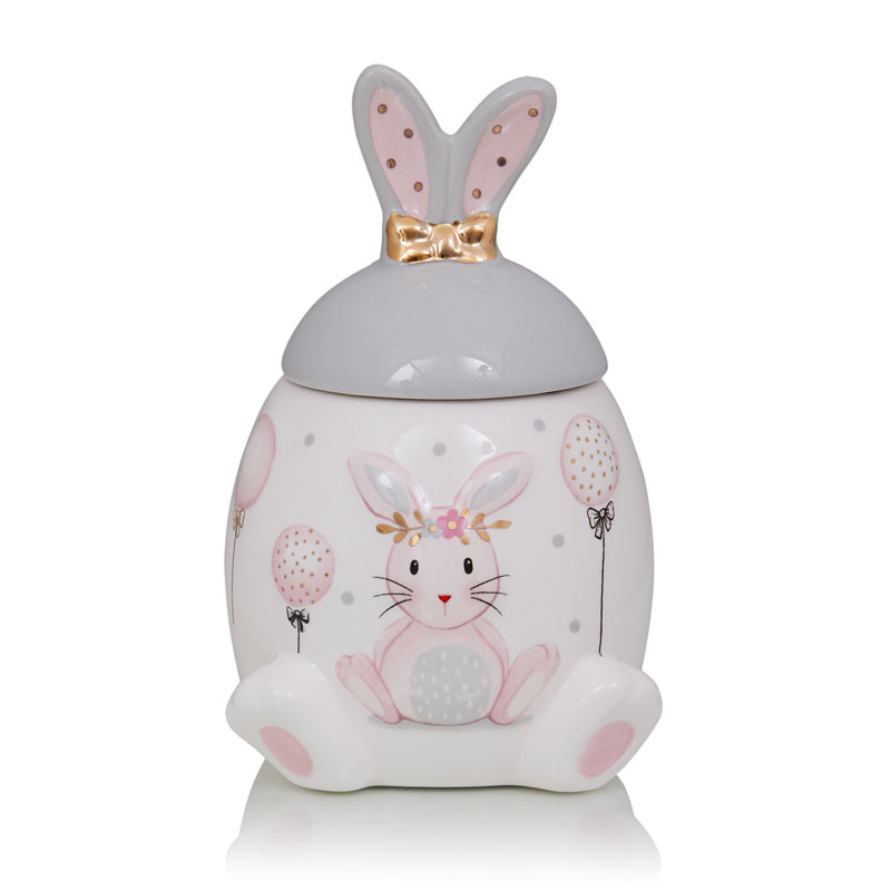 Ваза Kids Vase Bunny I Розовый пастельный Серый в Новосибирске | Loft Concept 