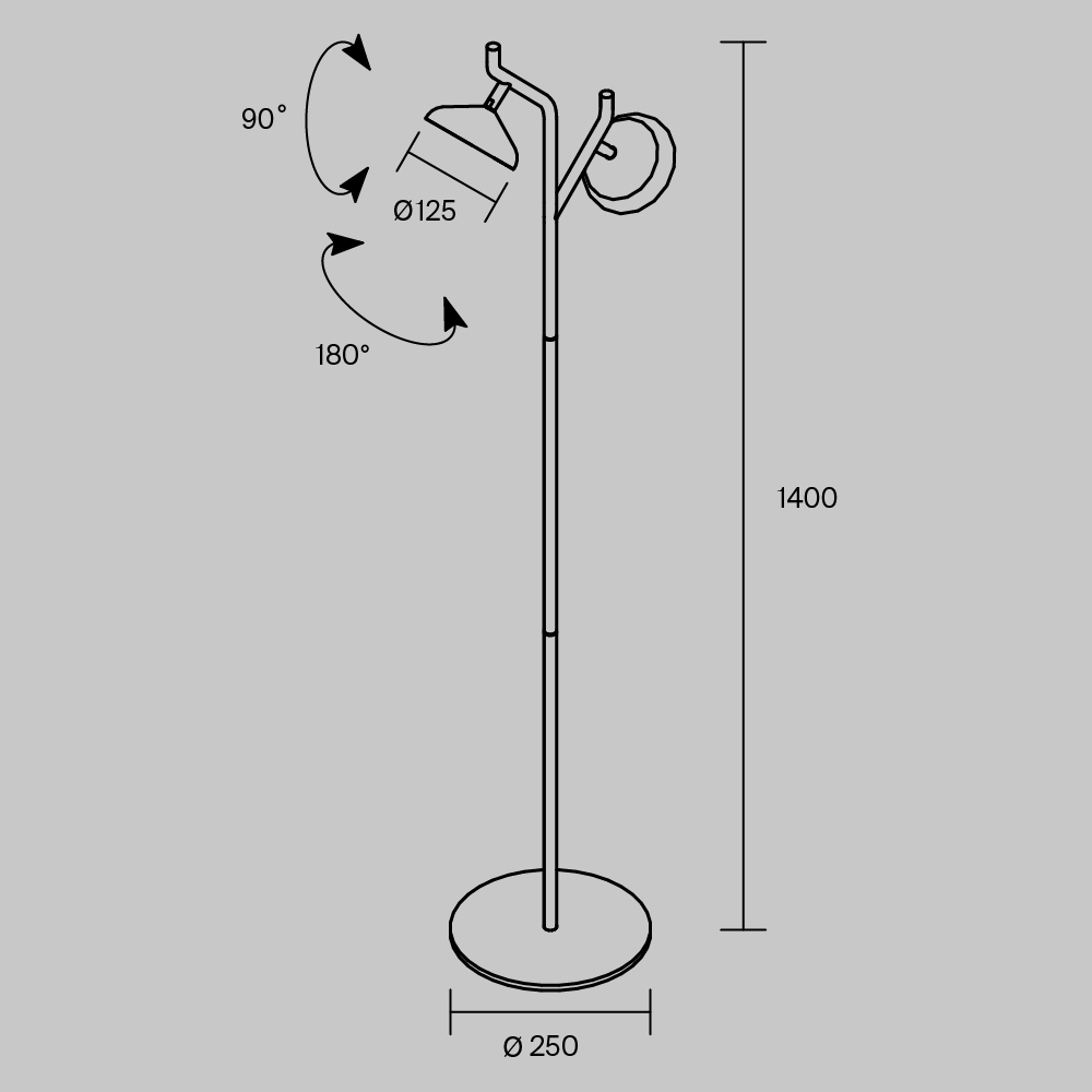 Напольный светильник Vita 3000К 18Вт в Новосибирске