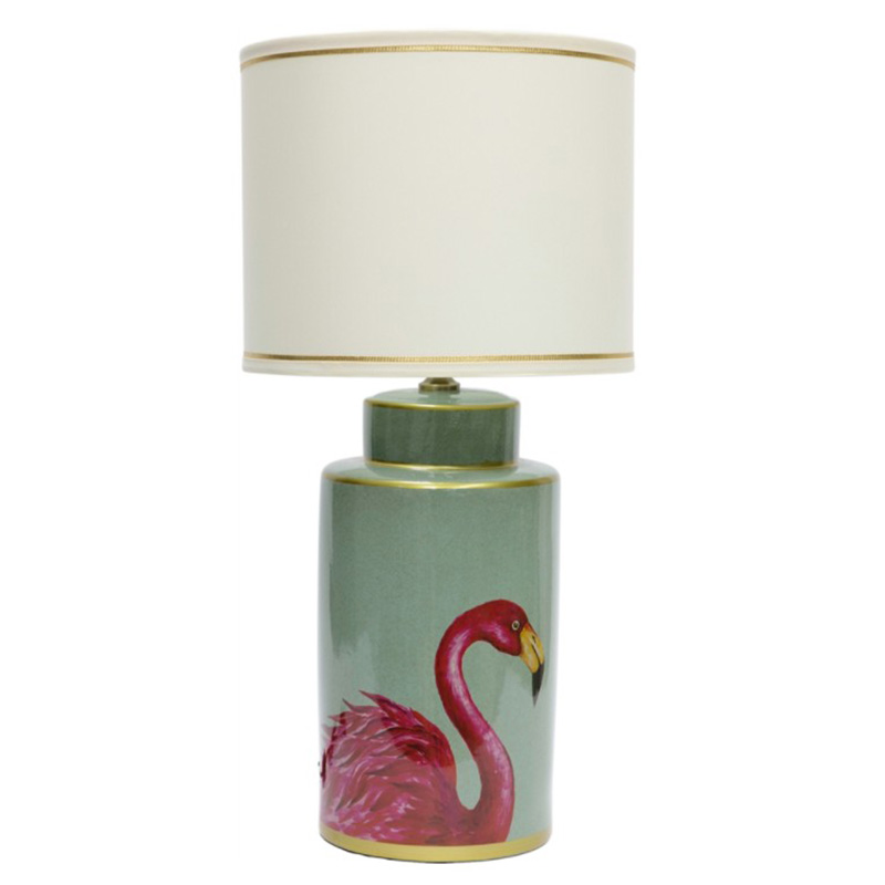 Настольная лампа Flamingo Table lamp Розовый Бирюзовый Белый Золотой в Новосибирске | Loft Concept 