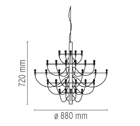 Люстра Flos 2097 30 Brass в Новосибирске