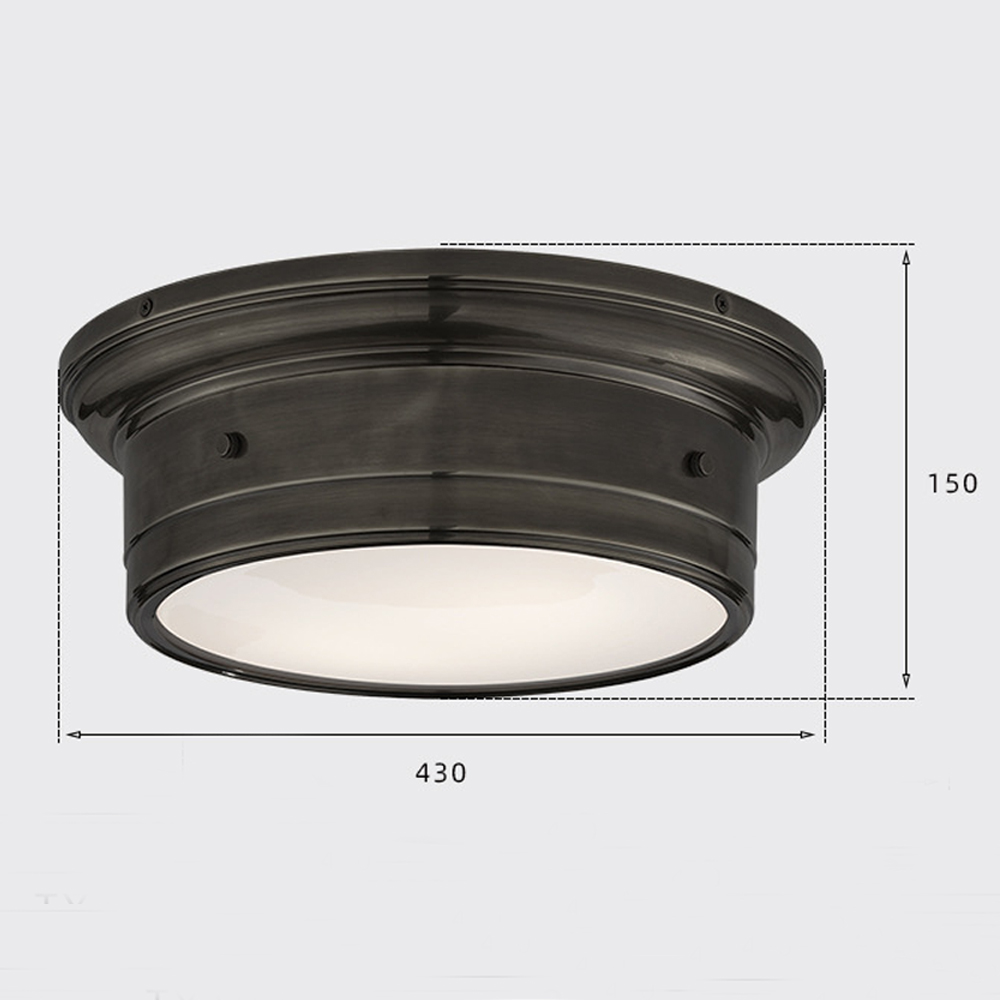 Потолочный светильник круглый черного цвета Modern Simple Ceiling Light Потолочный светильник круглый черного цвета Modern Simple Ceiling Light в Новосибирске