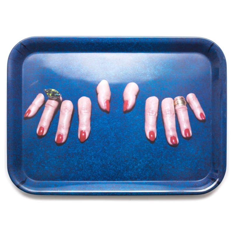 Поднос Seletti Tray Fingers Синий в Новосибирске | Loft Concept 