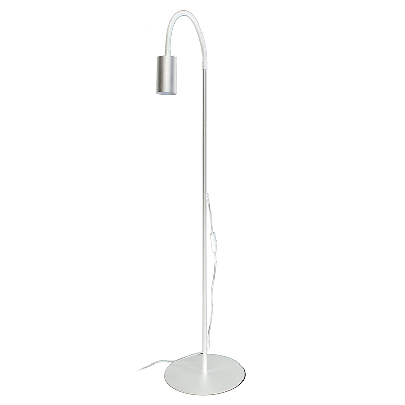 Торшер Noor Trumpet Floor Lamp white Белый Сталь в Новосибирске | Loft Concept 