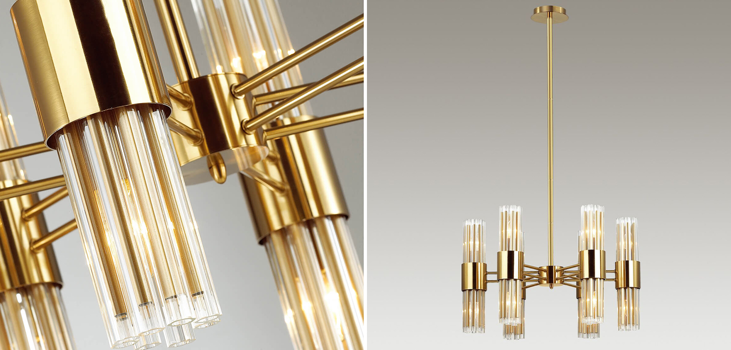 Люстра Gladwin Glass Tubes Chandelier - фото