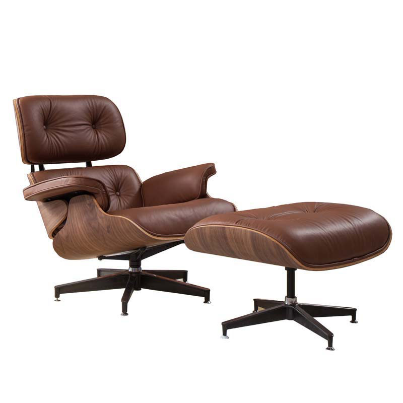 Кресло Eames Lounge Chair & Ottoman light brown Коричневый в Новосибирске | Loft Concept 