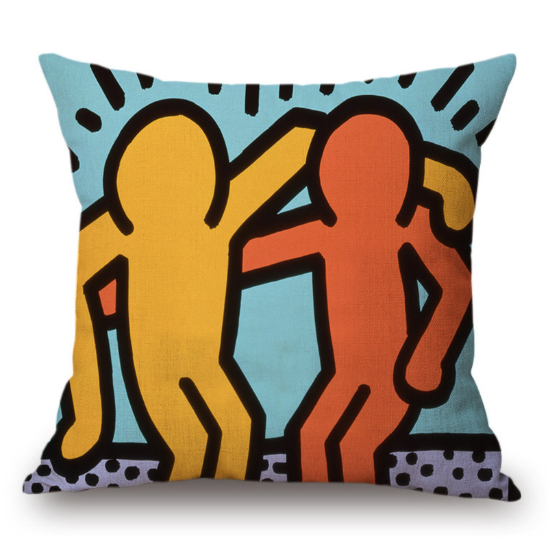 Подушка Keith Haring 6 Мульти в Новосибирске | Loft Concept 