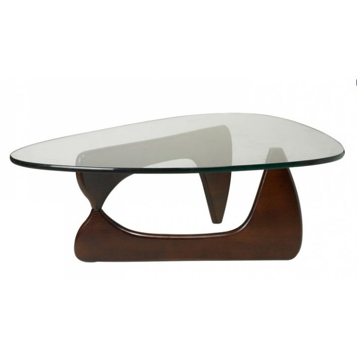 Столик Isamu Noguchi Coffee Table Черный Коричневый Белый дуб в Новосибирске | Loft Concept 