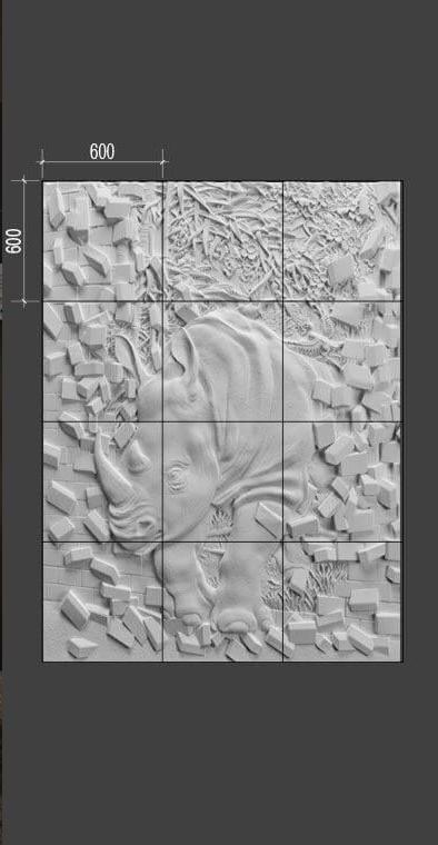 Барельеф RHINOCER в Новосибирске