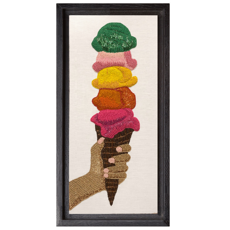 Панно Jonathan Adler ICE CREAM BEADED WALL ART Мульти в Новосибирске | Loft Concept 