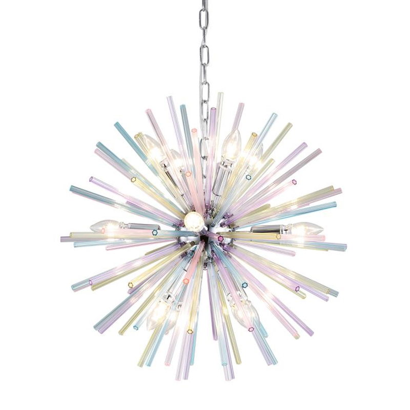 Люстра Colored Astra Chandelier 60 Хром в Новосибирске | Loft Concept 