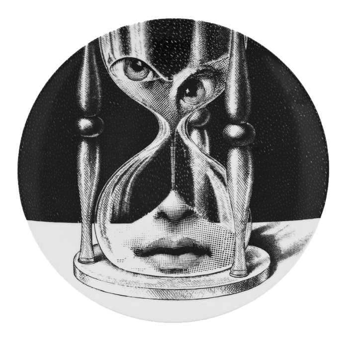 Декоративная тарелка Fornasetti 184 Черный Декоративная тарелка Fornasetti 184 Черный в Новосибирске | Loft Concept