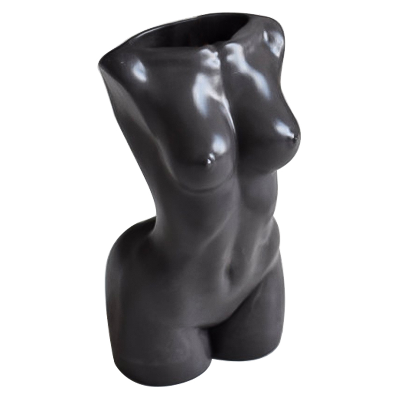 Ваза Vase Female Torso black Черный в Новосибирске | Loft Concept 