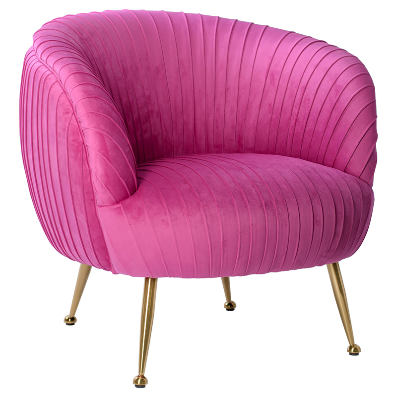 Кресло SOUFFLE CHAIR pink velor Розовый в Новосибирске | Loft Concept 