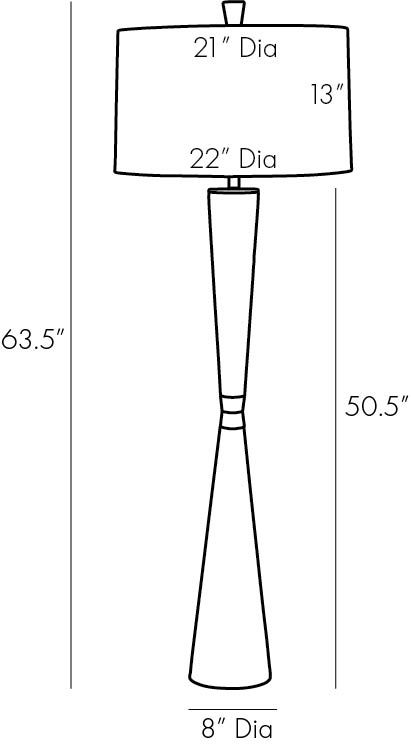 Торшер Arteriors GROM FLOOR LAMP в Новосибирске