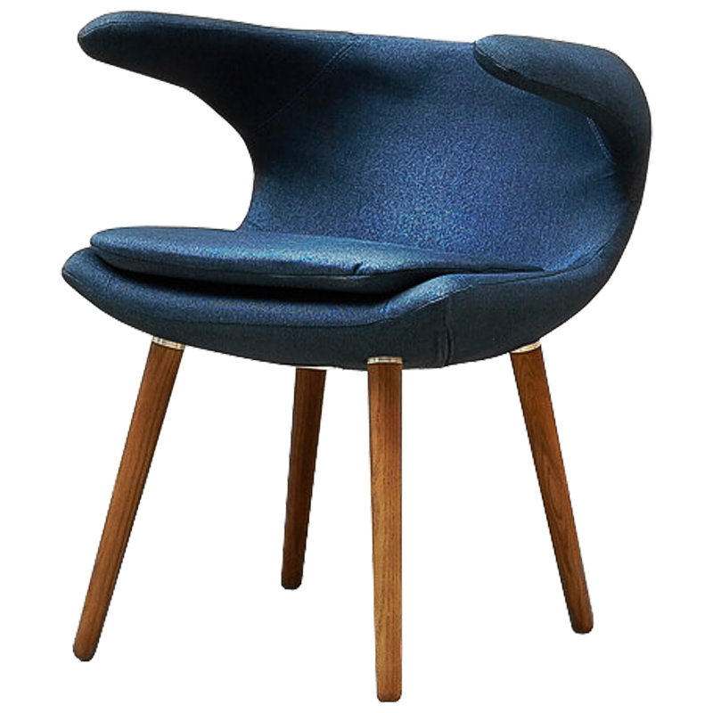 Стул Roidh Stool blue Синий Коричневый в Новосибирске | Loft Concept 