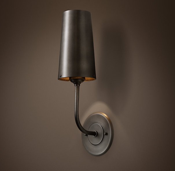 Бра RH Modern Taper Sconce with Metal Shade  в Новосибирске | Loft Concept 