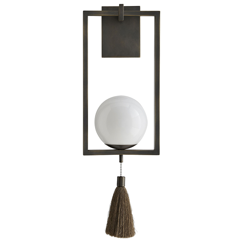 Бра Arteriors TRAPEZE SCONCE Белый Черный в Новосибирске | Loft Concept 