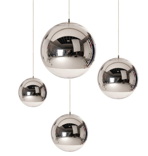 Подвесной светильник Mirror Ball Серебряный в Новосибирске | Loft Concept 