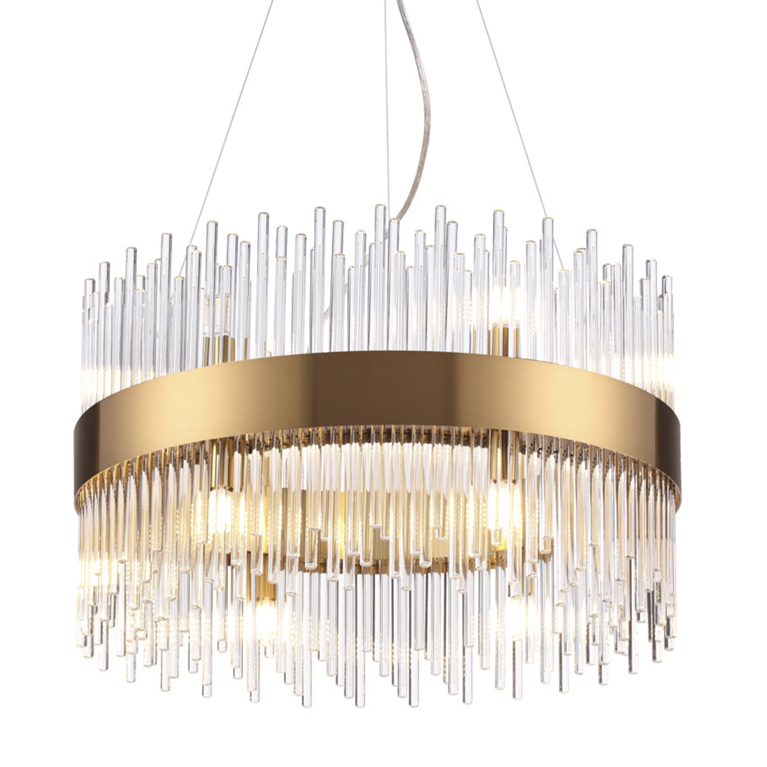 Люстра Nembus Chandelier Gold Circle Бронза в Новосибирске | Loft Concept 