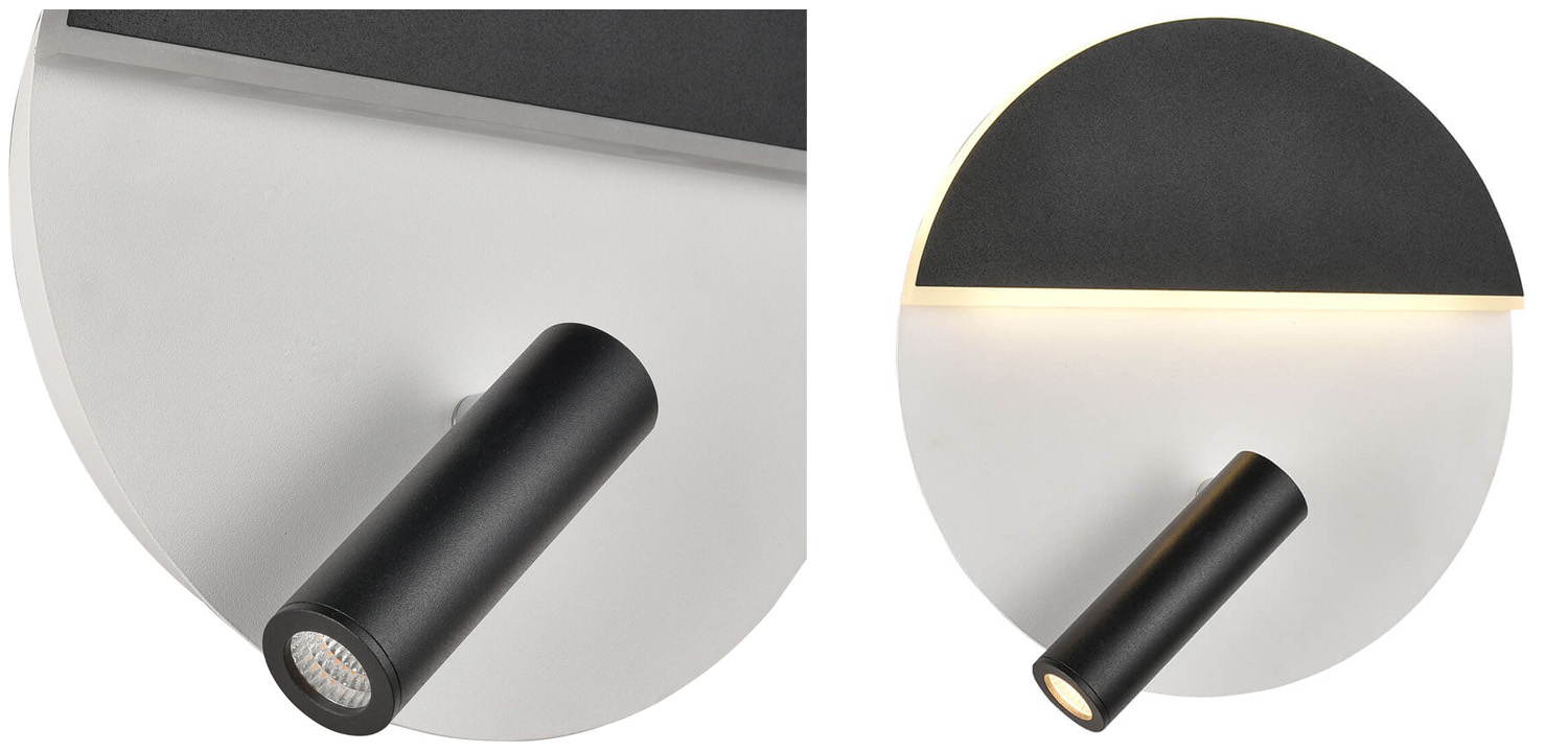 Бра Shon White Black Wall Lamp - фото