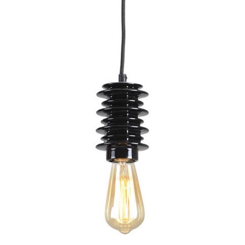 Подвесной светильник Insulator Pendant Black Черный в Новосибирске | Loft Concept 