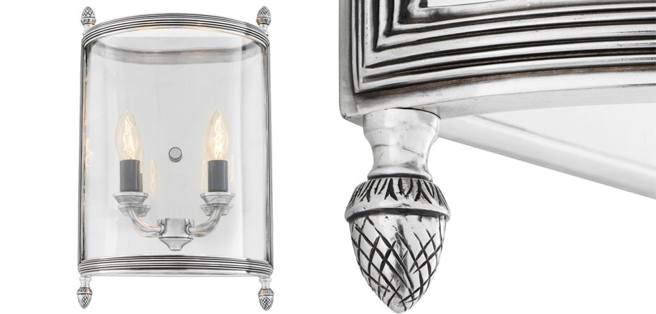 Бра Wall Lamp Lennon M Silver - Loft-Concept в Новосибирске