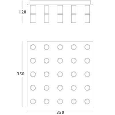 Потолочный светильник Meurice Flush Mount Ceiling Light в Новосибирске